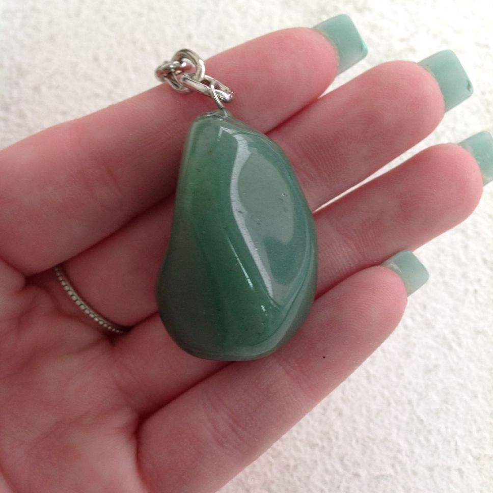 Tumbled Key Chain - Green Aventurine Tumbled Key Chain - Green Aventurine